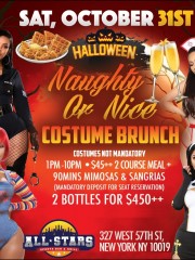 “NAUGHTY OR NICE” HALLOWEEN COSTUME BRUNCH