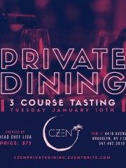 Private Dining – 3 Course Tasting