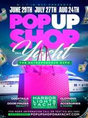 POP UP SHOP ON A YACHT