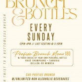 Brunch & Bottles Every Sunday