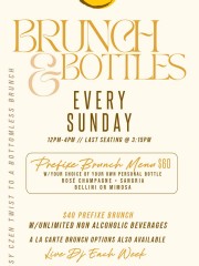 Brunch & Bottles Every Sunday