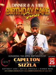 Dinner & A Vibe:  BIRTHDAY CAKE Series